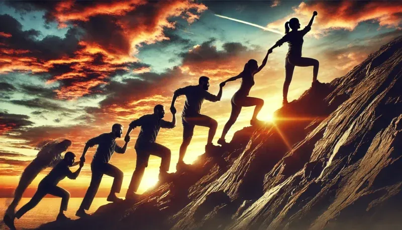 Concetto di motivazione e disciplina applicato alla crescita personale e al raggiungimento degli obiettivi
